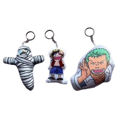 Luffy/Zoro Character Line Vocalization Keychain