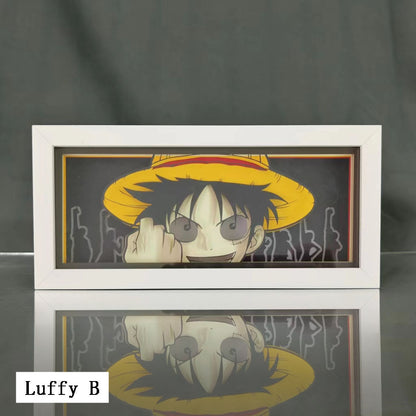 Luffy/Ace/Zoro three-dimensional character photo frame decoration