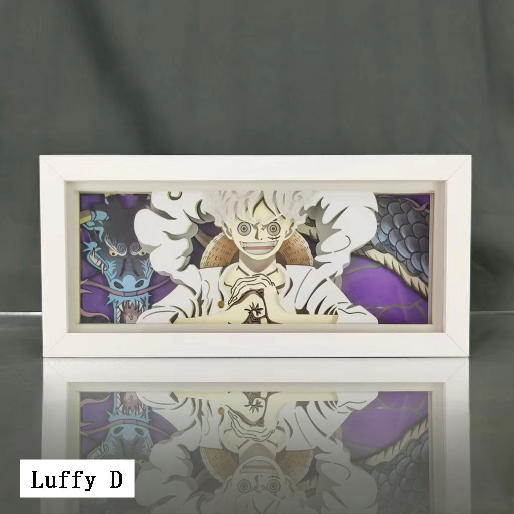 Luffy/Ace/Zoro three-dimensional character photo frame decoration