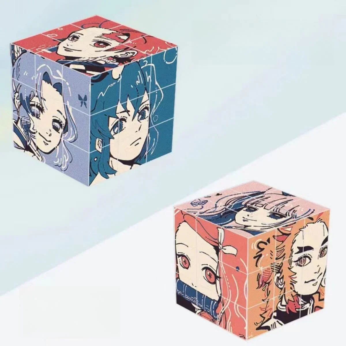 Tanjiro series puzzle cube can be used to decorate the table while exercising the hands-on ability.