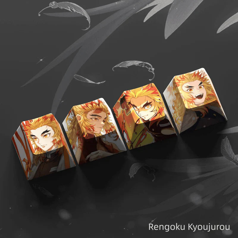 Nezuko/Tanjirou/Tokitou Muichirou Creative transparent cute mechanical keyboard cap