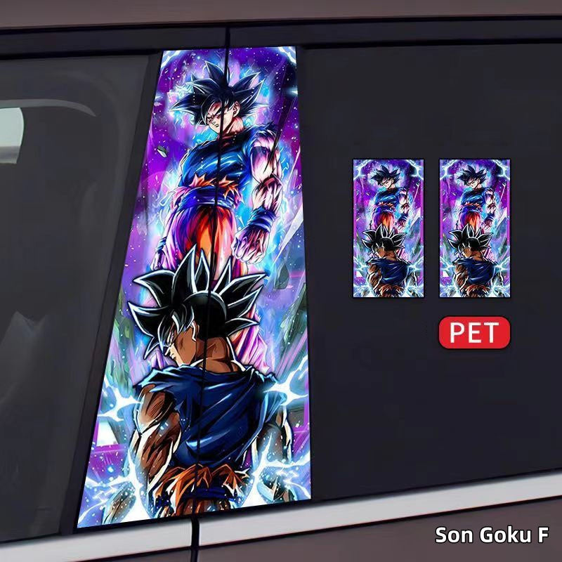 Son Goku/Bejīta Yonsei Car Center Pillar Character Decorative Sticker