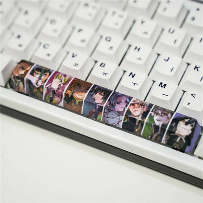 Nezuko/Tanjirou/Kanroji Mitsuri Creative transparent cute mechanical keyboard cap