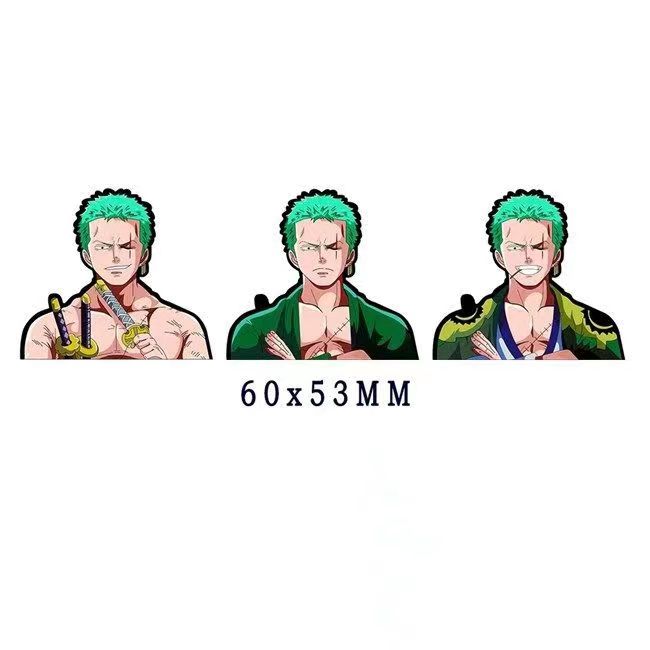 Luffy/Zoro/Nami 3D gradient stickers