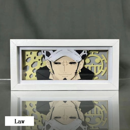 Luffy/Ace/Zoro three-dimensional character photo frame decoration