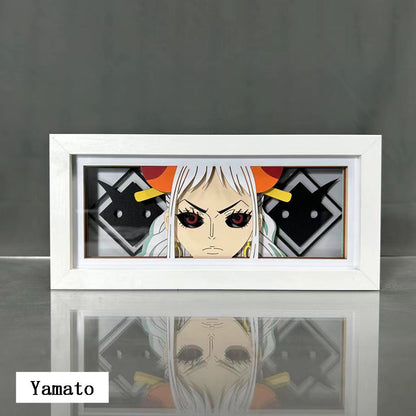 Luffy/Ace/Zoro three-dimensional character photo frame decoration