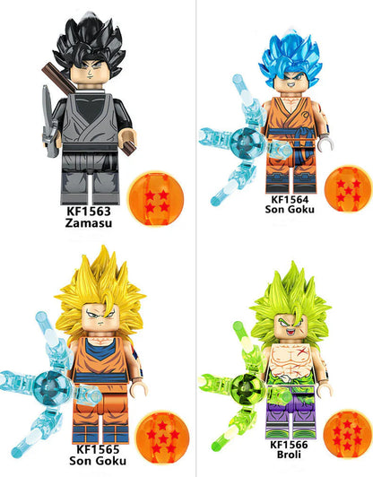 Son Goku/Bejīta Yonsei Figure Building Block Assembly Toy