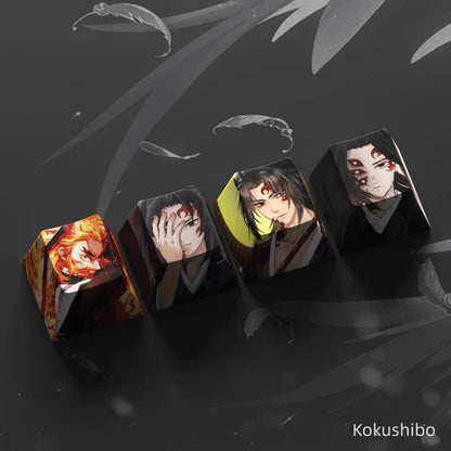 Nezuko/Tanjirou/Tokitou Muichirou Creative transparent cute mechanical keyboard cap