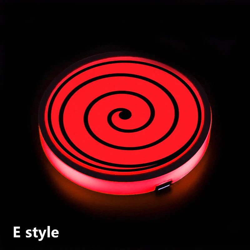 Sharingan Car 7 Color Changing Intelligent Sensing Coasters