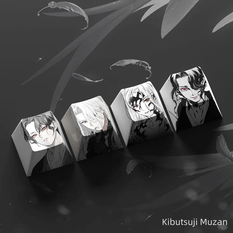 Nezuko/Tanjirou/Tokitou Muichirou Creative transparent cute mechanical keyboard cap