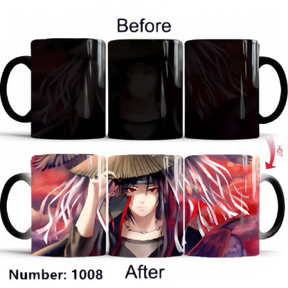 Uzumaki/Sasuke Color-Changing Mug Ceramic Heated Water Gradient Magic Coffee Mug cup