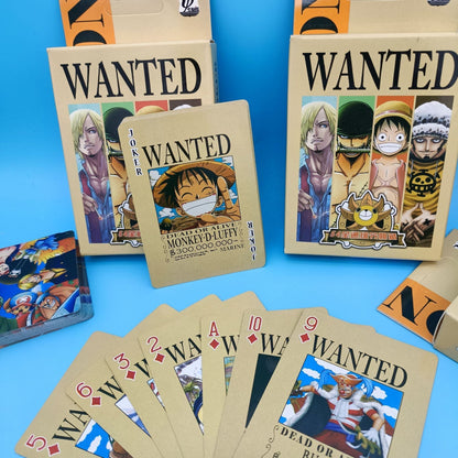 Luffy/Zoro/Chopper One piece arrest warrant Playing cards