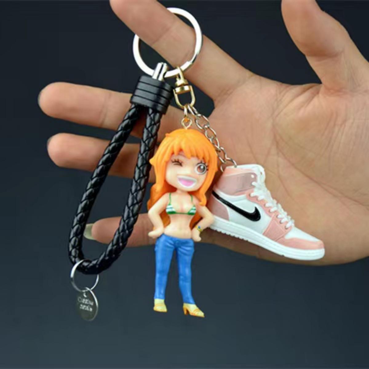 Nika luffy/Zoro character model keychain