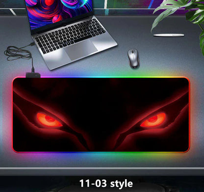 Uzumaki/Sasuke seven color LED light keyboard pad game gradient light