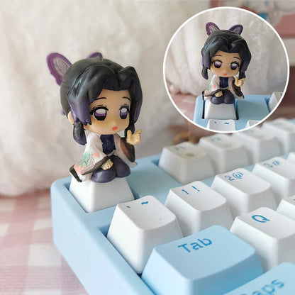 Tanjiro/Nezuko/Kanroji Mitsuri Creative transparent cute mechanical keyboard cap