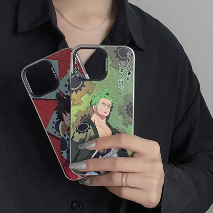 Luffy/Zoro iPhone silicone crash-resistant phone case