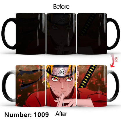 Uzumaki/Sasuke Color-Changing Mug Ceramic Heated Water Gradient Magic Coffee Mug cup