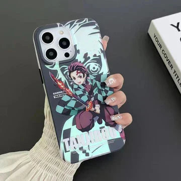 Tanjirou/Nezuko Apple exquisite Trend Silicone Anti-collision phone case