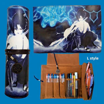 Itachi/Sasuke role high definition pattern Printing handsome cartoon scrolls creative pen bag