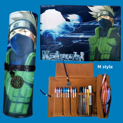 Itachi/Sasuke role high definition pattern Printing handsome cartoon scrolls creative pen bag