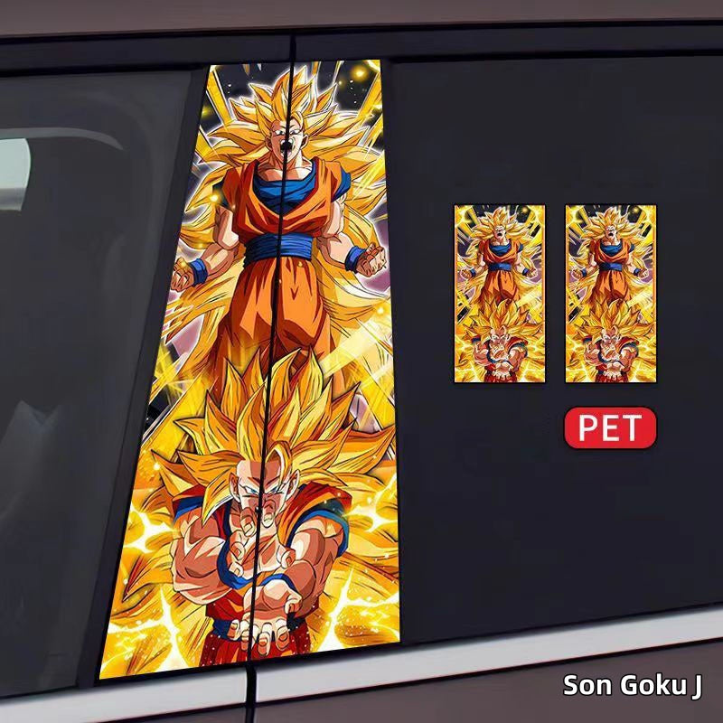 Son Goku/Bejīta Yonsei Car Center Pillar Character Decorative Sticker