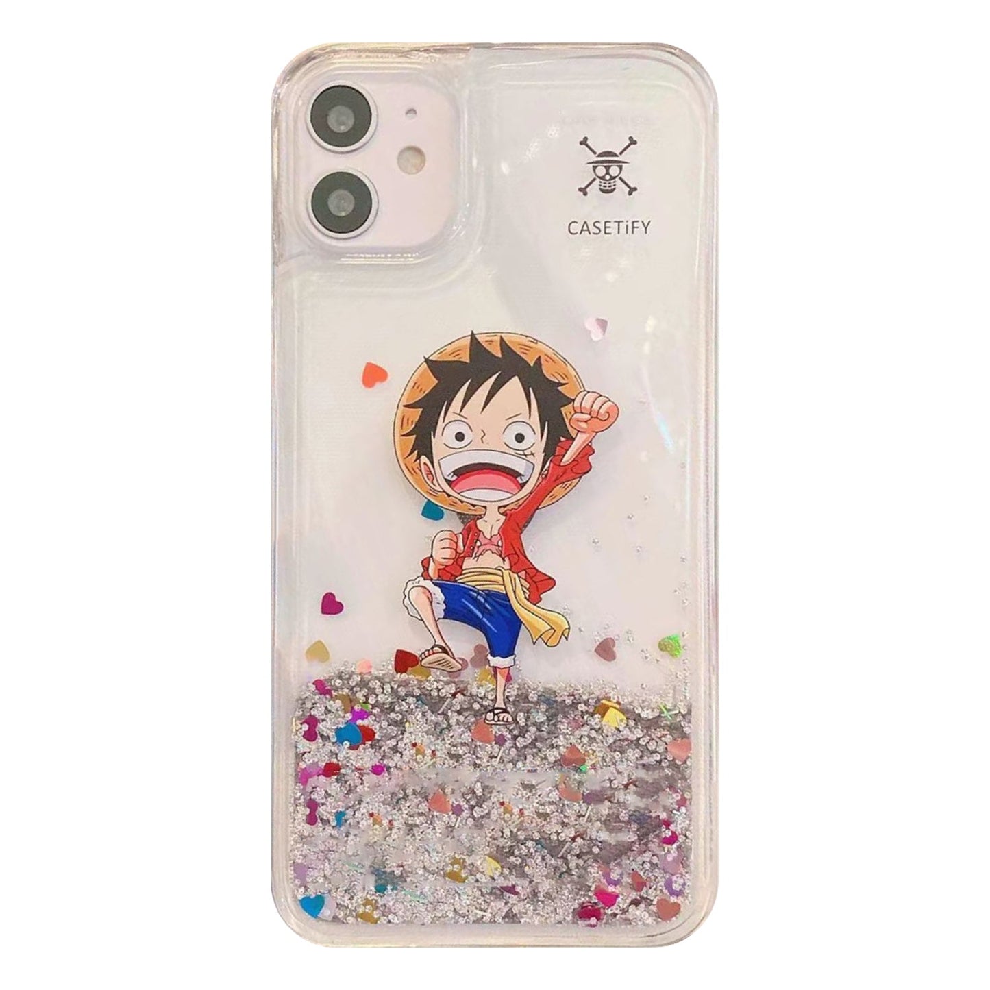 Luffy/Chopper iPhone Liquid Quicksand collision avoidance case