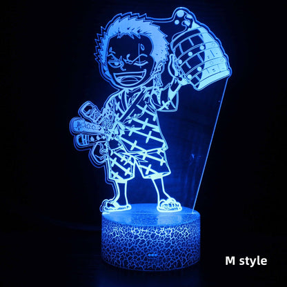 Luffy/Zoro/Sanji Acrylic Panel Character Night Lights