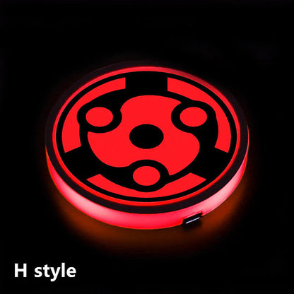 Sharingan Car 7 Color Changing Intelligent Sensing Coasters