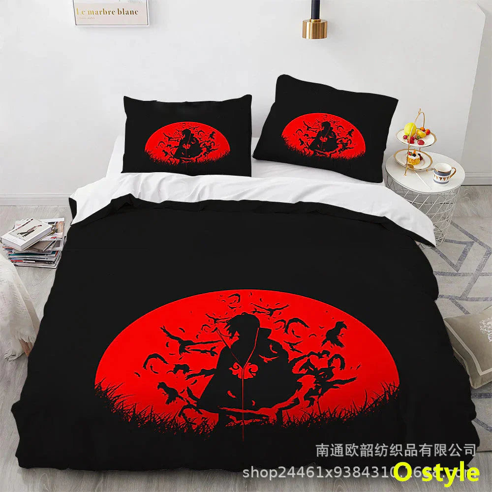 Sharingan /Dawn tissue Comfortable Home Textile Polyester Bedding 3 Sets