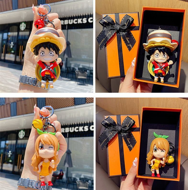 Luffy/Zoro/Nami/Sanji/Law/Sabo cute cartoon character key chain