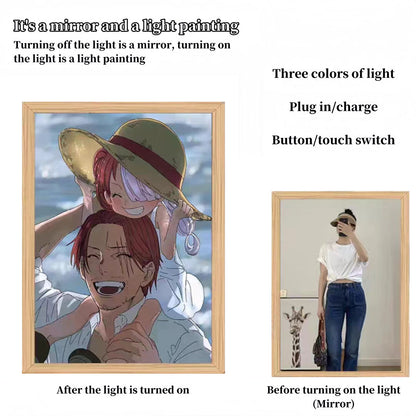 Luffy/Zoro/Sanji can be used as mirrors and decorative paintings light painting