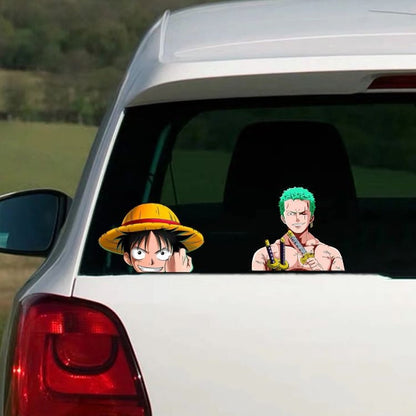 Luffy/Zoro/Nami 3D gradient stickers