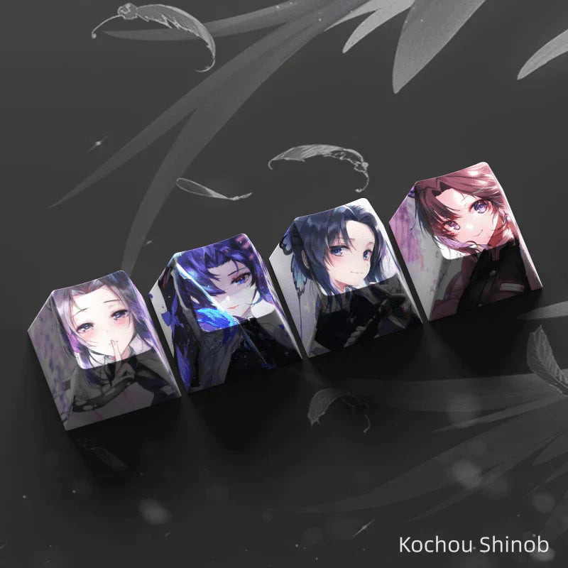 Nezuko/Tanjirou/Tokitou Muichirou Creative transparent cute mechanical keyboard cap