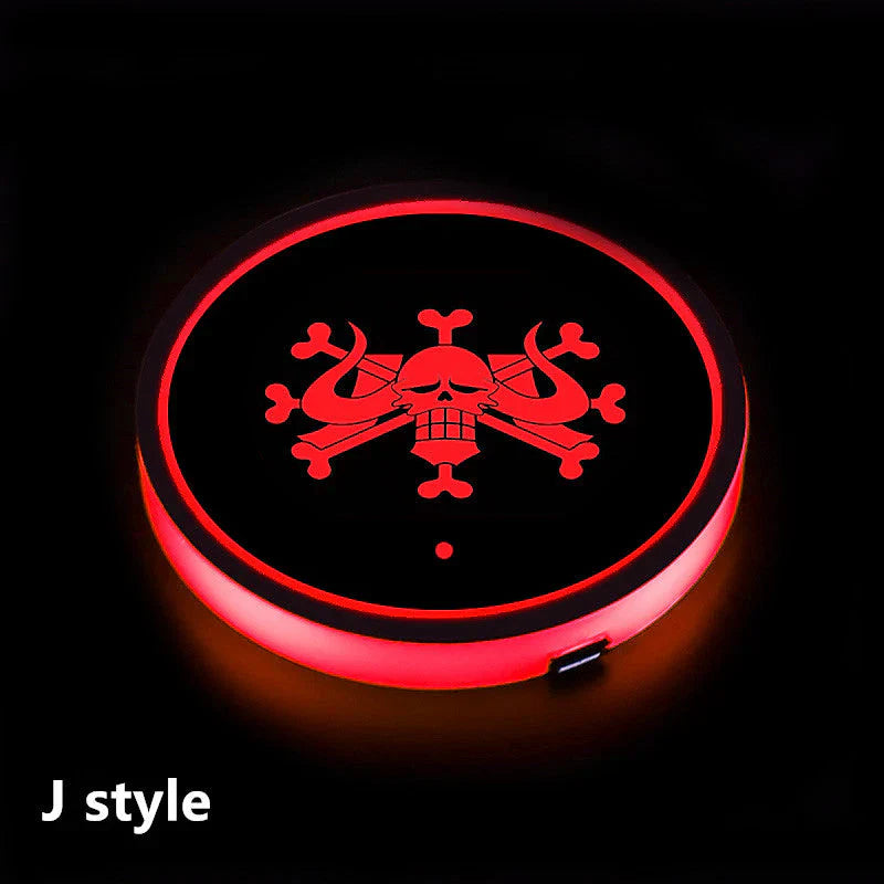 Sharingan Car 7 Color Changing Intelligent Sensing Coasters