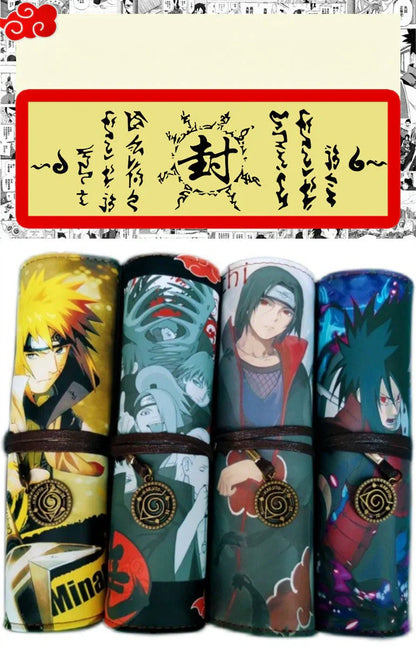 Itachi/Sasuke role high definition pattern Printing handsome cartoon scrolls creative pen bag