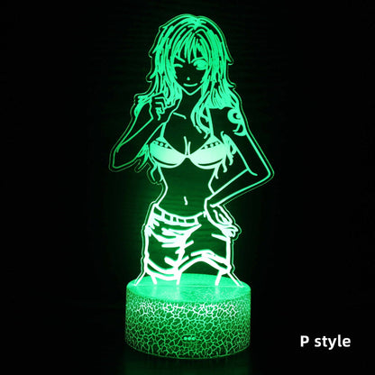 Luffy/Zoro/Sanji Acrylic Panel Character Night Lights