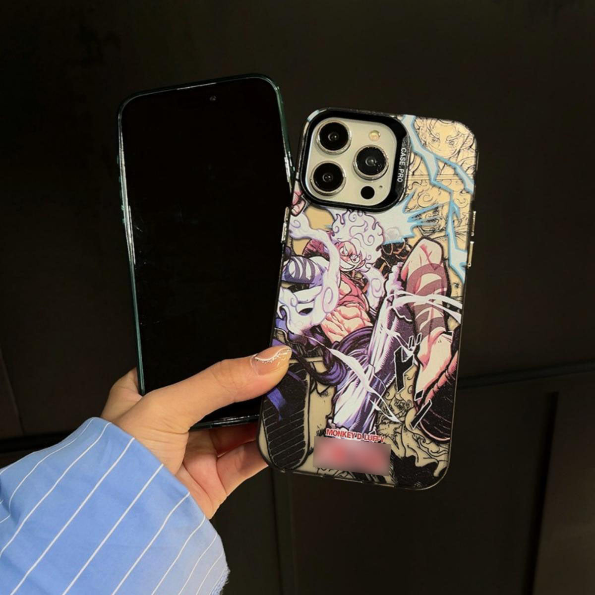 Luffy/Zoro iPhone silicone crash-resistant phone case