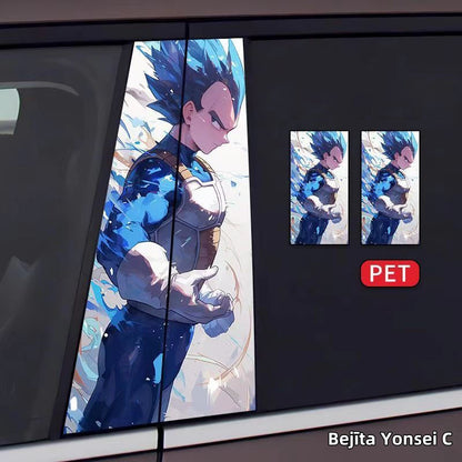 Son Goku/Bejīta Yonsei Car Center Pillar Character Decorative Sticker