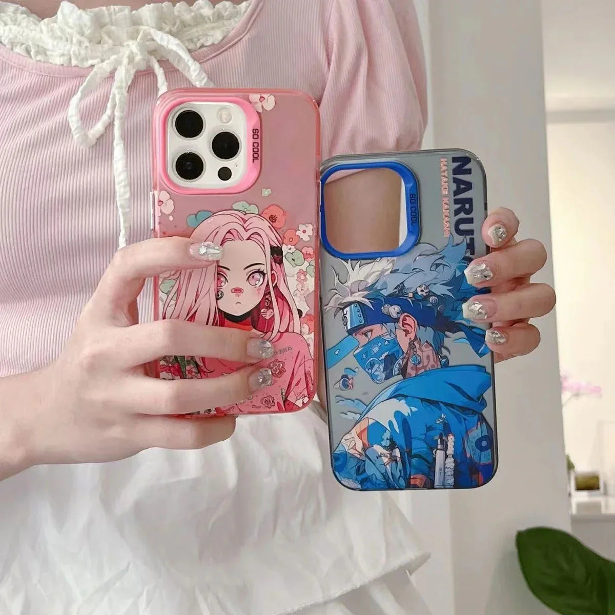 Popular mobile anime characters such , Kakashi, mobile phone more eye-catching.