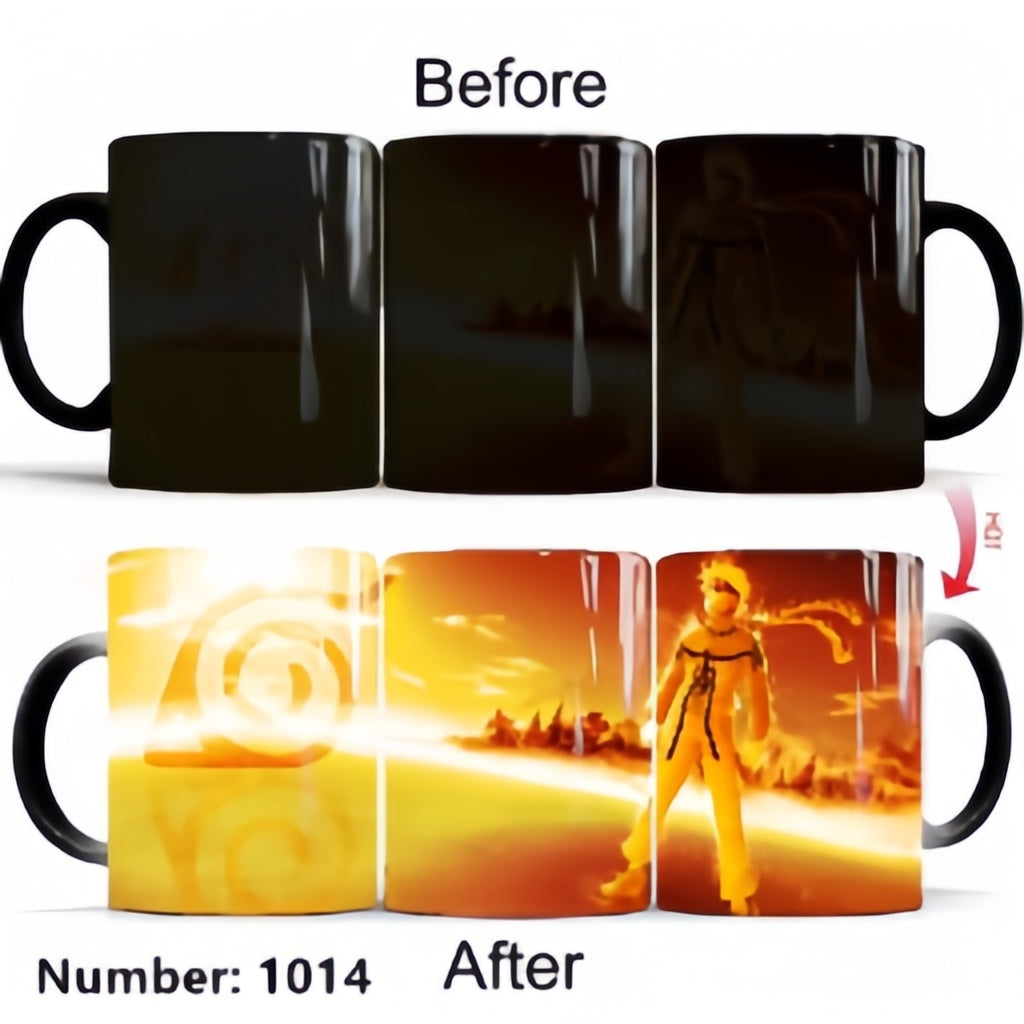 Uzumaki/Sasuke Color-Changing Mug Ceramic Heated Water Gradient Magic Coffee Mug cup