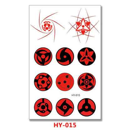 Uzumaki/Sasuke Cool character tattoo stickers