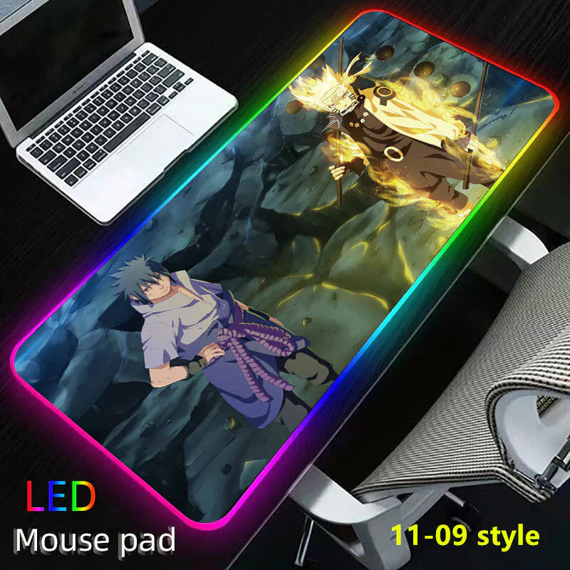 Uzumaki/Sasuke seven color LED light keyboard pad game gradient light