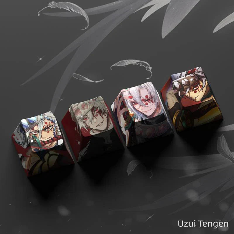 Nezuko/Tanjirou/Tokitou Muichirou Creative transparent cute mechanical keyboard cap