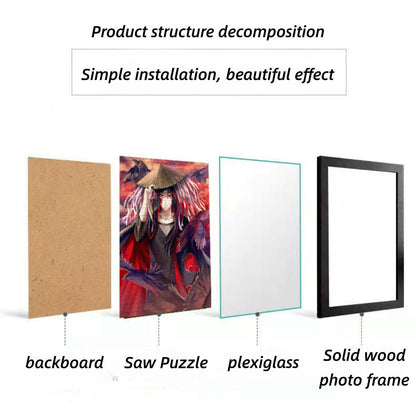 Luffy Character Image Puzzle Photo Frame Decoration