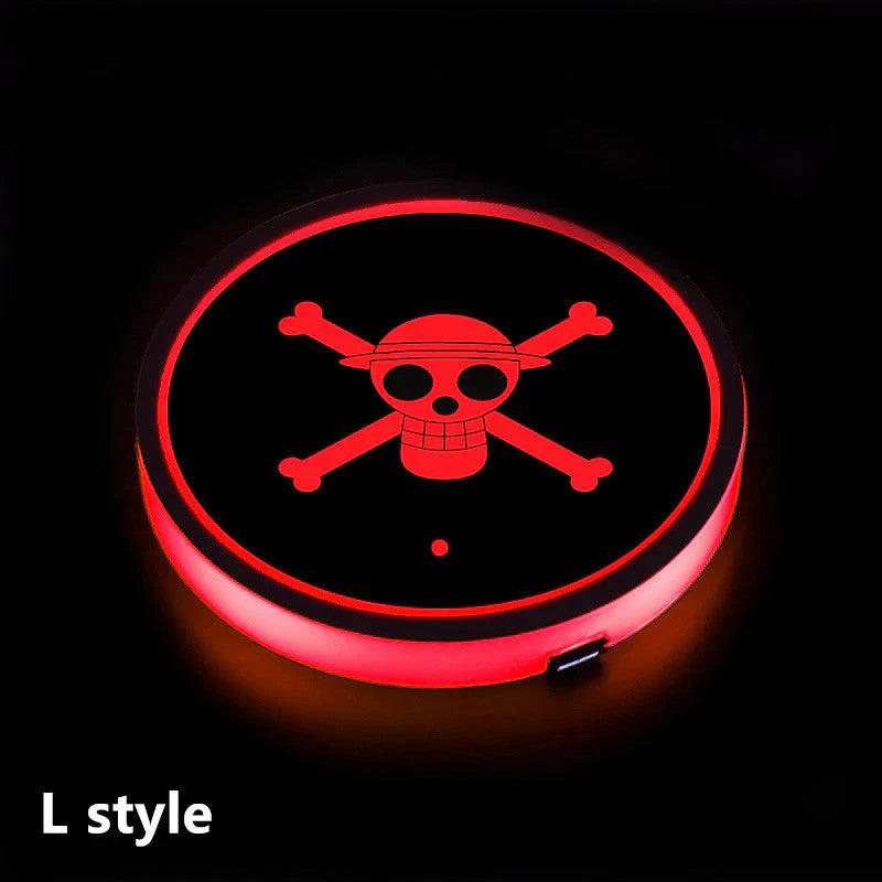 Sharingan Car 7 Color Changing Intelligent Sensing Coasters