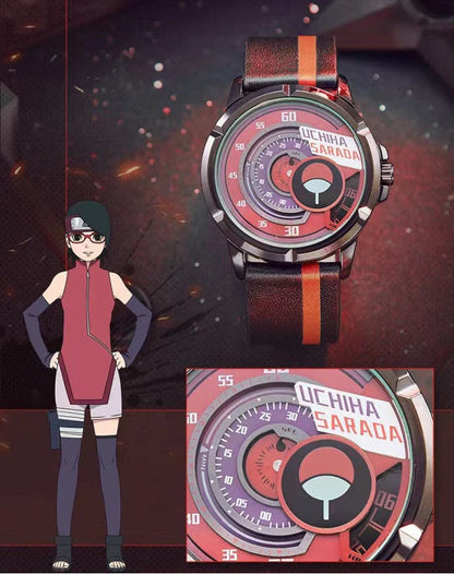 Boruto/Sasuke/Sarada Watch Watch Three degree waterproof watch Sharingan Watch