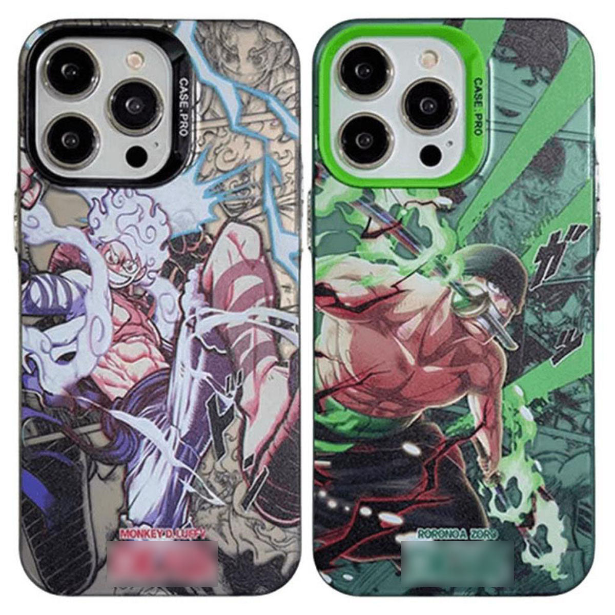 Luffy/Zoro iPhone silicone crash-resistant phone case