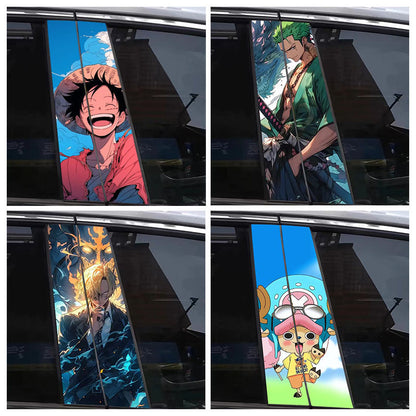 Luffy/Zoro/Sanji Car Center Pillar Character Decorative Sticker