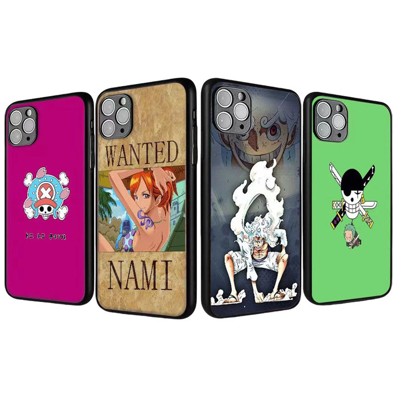 Luffy/Zoro/Ace 3D variation iPhone silicone crash-resistant phone case