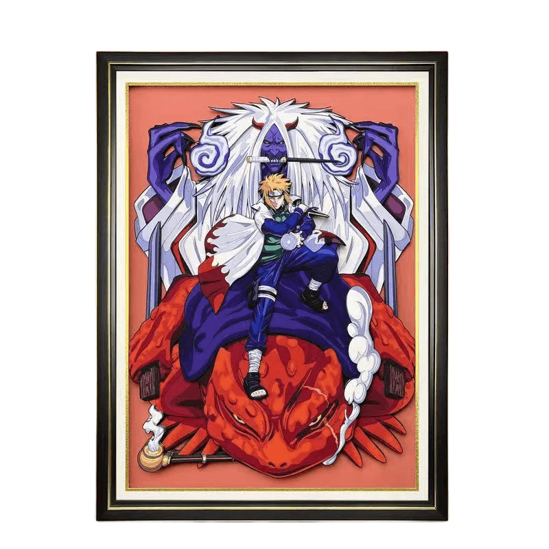 Namikaze Minato handsome cartoon handicraft 3D drawing